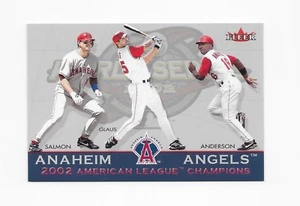 Fleer Angels Giants League Championships 2002 Glaus Anderson Salmon Bonds/1000 - Imagen 1 de 4