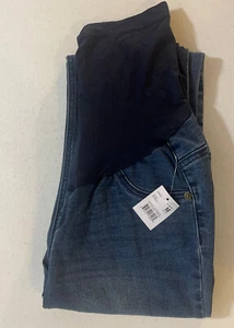 Indigo Blue Skinny Maternity Jeans Size  Style 90485-97 Medium NWT - Picture 1 of 5