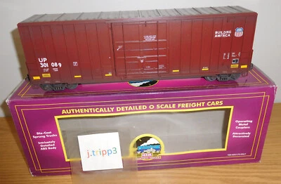 MTH PREMIER 20-90167D UNION PACIFIC 50' HI-CUBE BOXCAR TRAIN O SCALE WEATHERED - Image 1 of 4