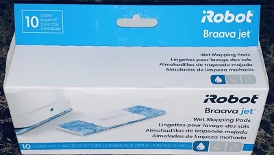 iRobot Braava Jet Wet Mopping Pads 10 Pack Count Cotton Mop Pad NEW - Image 1 of 4