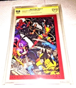 AGE OF XMAN ALFA #1 VARIANTE GEORGE PEREZ CBCS 9.8 SS FIRMADO GEORGE PEREZ - Imagen 1 de 10