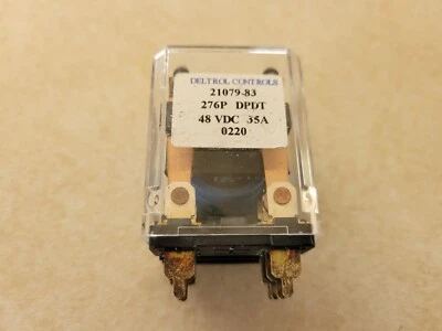 New Deltrol Controls 21079-83 276P DPDT 48 VDC 35A 0220 Relay - Image 1 of 4