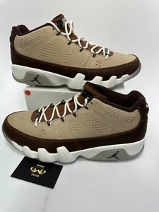 Nike Air Jordan 9 G NRD M24 Men’s Size 9.5 Hemp Earth Pecan FN6929-200 No Lid - Picture 1 of 6