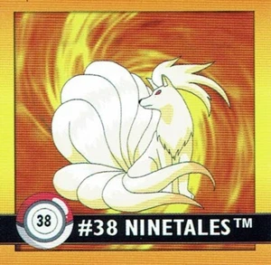 Pokemon Série 1 Sticker Original 1999 Numéro 38 Ninetales - Imagen 1 de 1