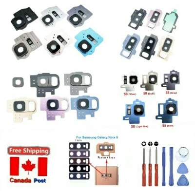 Back Camera Lens Glass / Frame replacement for Samsung Galaxy S7 Edge S8 S9 Plus - Image 1 of 4