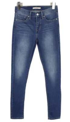 LEVI'S 311 Shaping Skinny Jeans Women's W26/L32 Stretch Blue Zip Faded Whiskers - Image 1 of 4