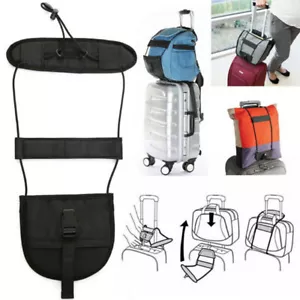 Add A Bag Strap Travel Luggage Suitcase Adjustable Belt Carry On Bungee;bz - Picture 1 of 10