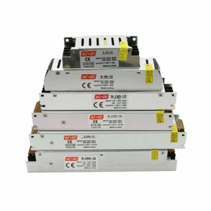 Transformador de fuente de alimentación con controlador LED AC 240V - DC 12V para tira de luz LED CCTV - Imagen 1 de 13