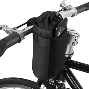 Bicycle Water Bottle Holder Bags Handlebar Cup Drink Holder Insulated Stem Bag - Picture 1 of 10