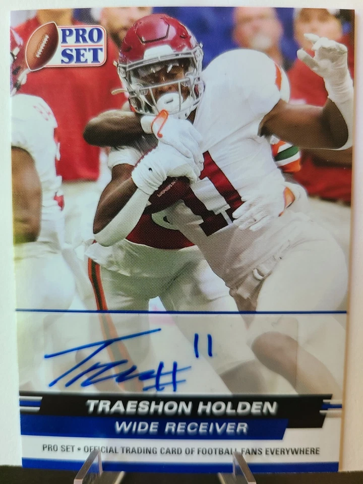 Traeshon Holden Leaf Pro Set 2022 Blue Auto Alabama #PSA-TH1 - Image 1 of 2