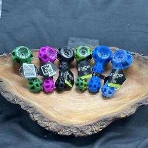 Cuchara de silicona Eyce pipa para fumar cuenco de vidrio 4" - 6 colores - Imagen 1 de 4