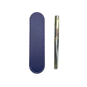 Soporte para pluma de cuero azul - Bolso rojo Fountian - Estuche para lápiz - Imagen 1 de 4