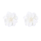 Small Fresh Earrings Pearl Earings Sterling Silver Flower Drop Miss Wild