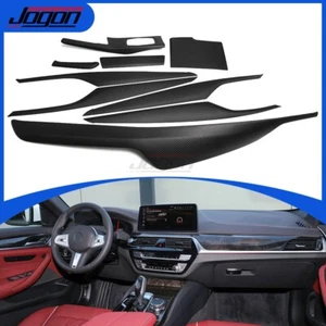9X Matte Carbon Center Interior Trim For BMW 5 Series G30 540i M5 F90 2018-2023 - Picture 1 of 12