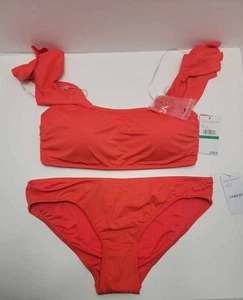 Vince Camuto Swim Orange Bikini L/G top and bottom NWT - Picture 1 of 6