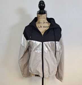 Chaqueta Ashley Sunrise Collection Cremallera Completa Gris Plata Con Capucha Para Mujer Talla L - Imagen 1 de 11