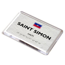 FRIDGE MAGNET - Saint Simon - Haiti - Lat/Long