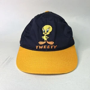Vintage 90s TWEETY BIRD Looney Tunes Cap YOUTH SIZE KIDS - Picture 1 of 7