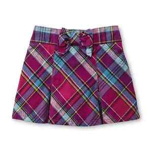 Girls Toughskins Twill Scooter Skirt Purple Plaid Preppy Various Sizes NWT