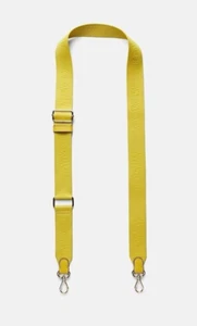 New NWT Authentic Mimco Bag Strap Webbing Logo Yellow Spiced Chartreuse Bagstrap - Picture 1 of 5