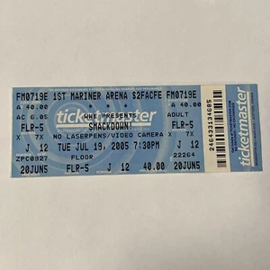 WWE SMACKDOWN! JULY 19, 2005 TICKET STUB J12  1st Mariner Arena Rey Mysterio - Picture 1 of 2