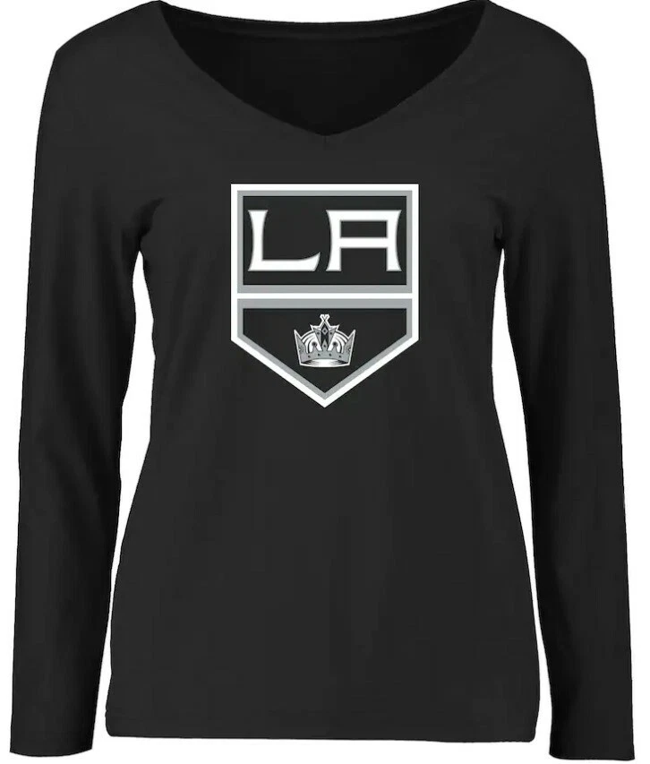 Women's US SZ SMALL- Licensed NHL LOS ANGELES KINGS - Long Sleeve V-Neck T-shirt - Image 1 of 1