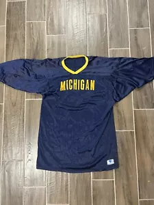 Vintage 70s 80s Michigan University Football Jersey Size Large Wolverines - Bild 1 von 6