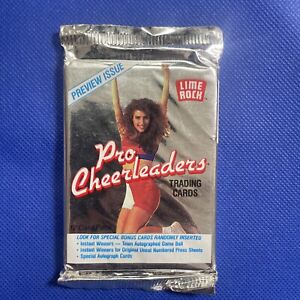 NEW 1992 Lime Rock Factory Sealed Pro Football Cheerleaders Trading Card Pack  