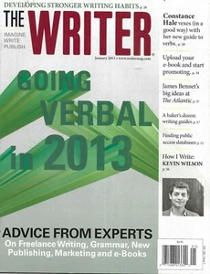 Writer Magazine Going Verbal Expert Advice Kevin Wilson Constance Hale 2013 - Picture 1 of 6