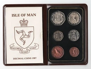 1987 Isle of Man Coin Set - Picture 1 of 2