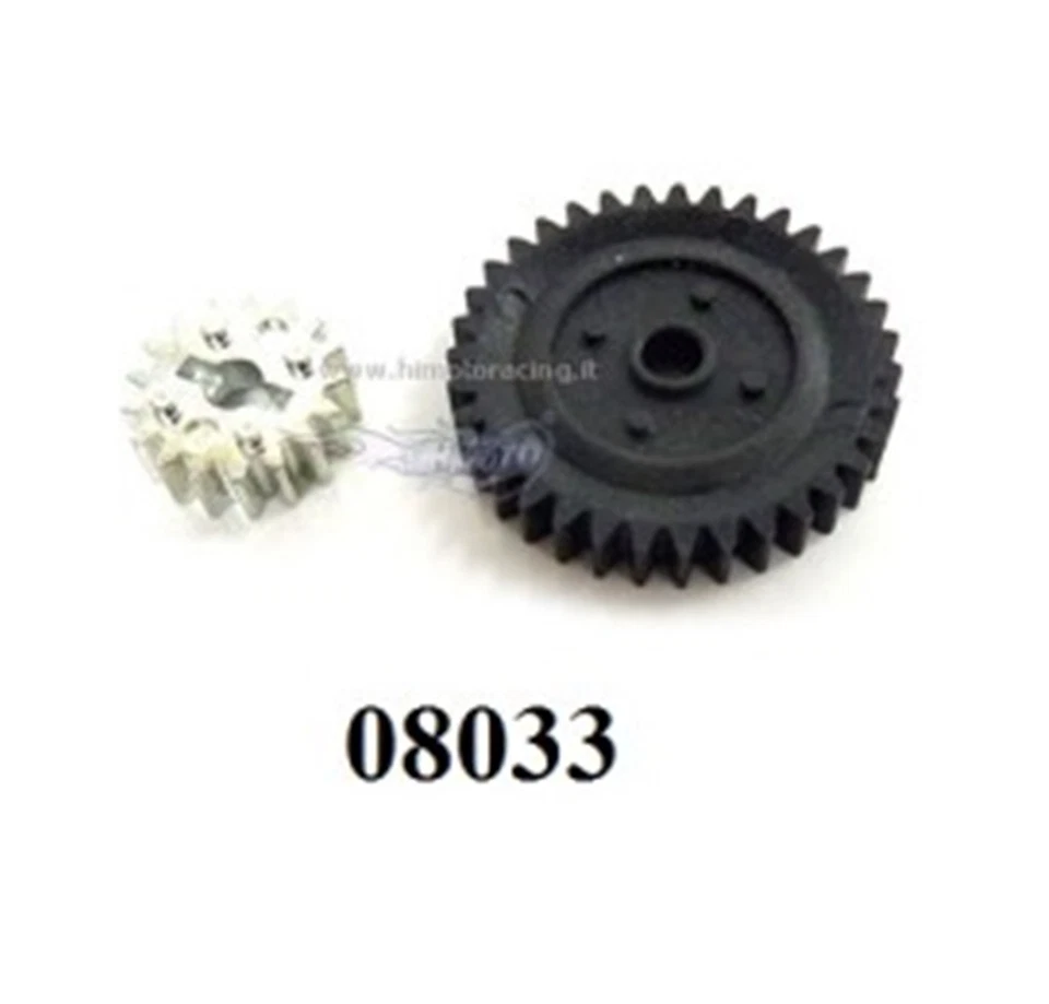  08033T INGRANAGGI METALLO CAMBIO MODELLI 1/10 CORONE 35/17 DENTI 35T 17T HIMOTO - Immagine 1 di 1
