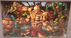 TMNT vs Mortal Kombat Goro Glossy Art Print 11 x 17 In Hard Plastic Sleeve - Picture 1 of 1