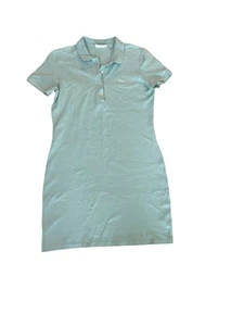 Lacoste Blue Size 38 Knee Length Short Sleeve Tshirt Sport Dress Logo Casual - Picture 1 of 13