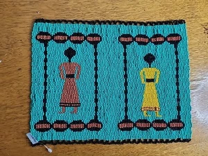 Authentic Monkeybiz South Africa 9in X 11in Handmade Folk Art – O - Picture 1 of 6