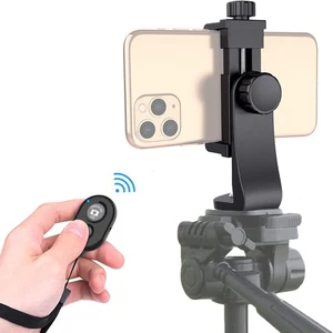 Universal Handy Stativ Halterung Adapter mit kabelloser Kamera Fernbedienung, Handy Ho - Bild 1 von 2