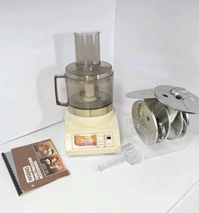 Vintage Food Processor Waring FP510 and Blade 805 W/ Blades Manual & Accessories - Picture 1 of 24