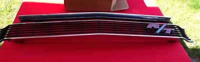 MOPAR DODGE 1969 CORONET R/T GRILLE WITH EMBLEM RE-ANODIZED AS NOS - Image 1 of 4
