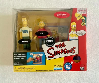 Radio ambiente Simpsons KBBL con figuras de acción Marty & Bill WOS, NUEVO EN CAJA Foto 1 de 4