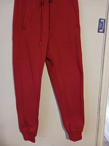 Galaxy By Harvic Men'S Regular-Fit Fleece Jogger Sweatpants, Red S - Picture 1 of 7