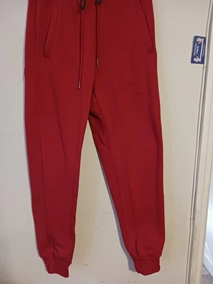 Galaxy By Harvic Men'S Regular-Fit Fleece Jogger Sweatpants, Red S - Image 1 of 4
