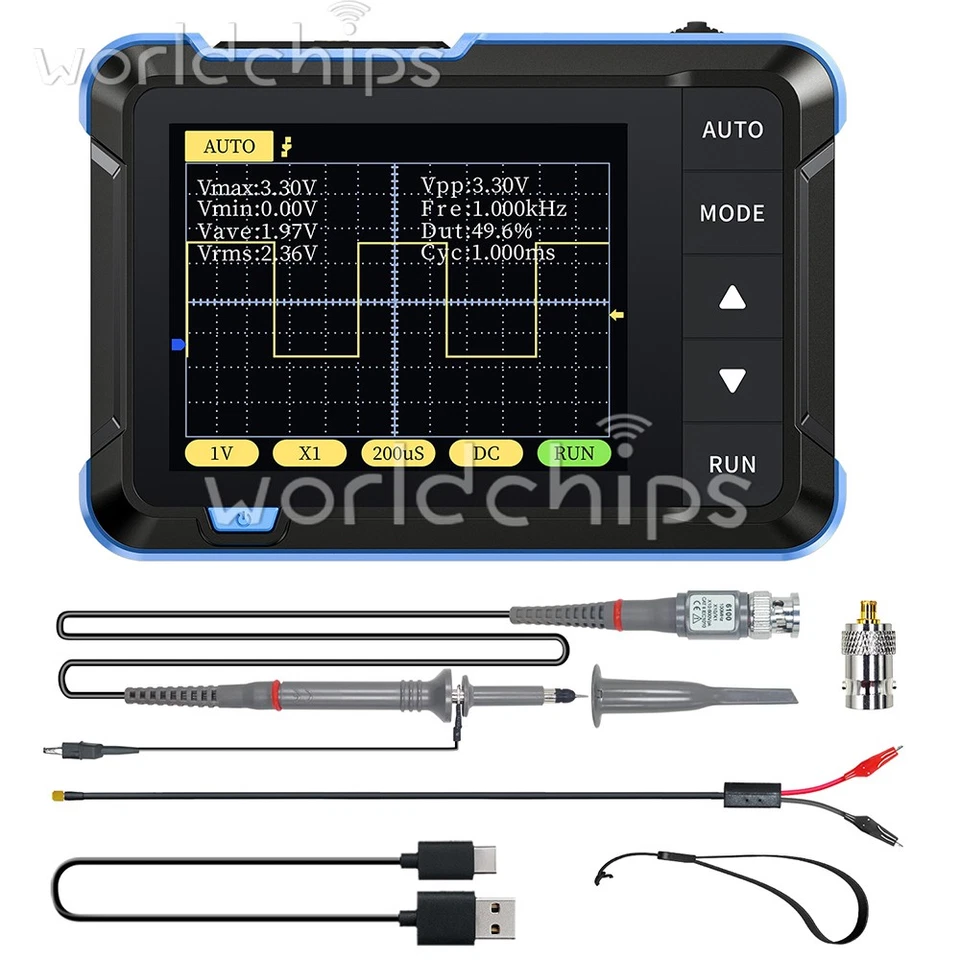 MARKENLOS FNIRSI DSO152 Handheld Small Oscilloscope Type C Portable Digital Oscilloscope