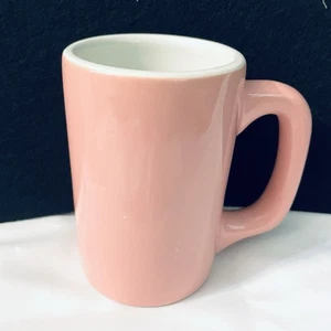 Vintage Hall China #1318 Pink Heavy Porcelain Coffee Tea Cup Mug 4.5” - Picture 1 of 10