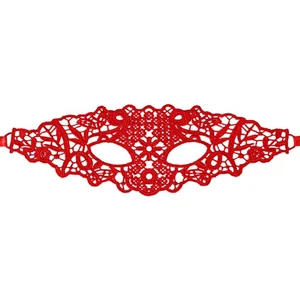 Women Halloween Lace Cut-Out Half-Face Mask for Masquerade Parties Role-Playing - Picture 1 of 15