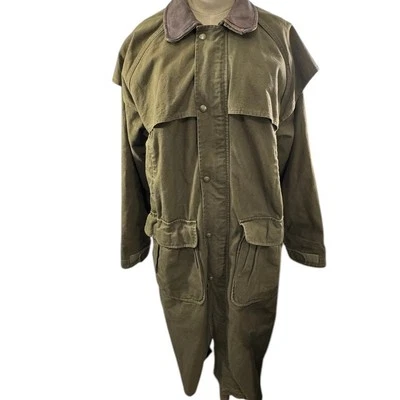 "Woolrich" VNTG Aztec Wool Lined Trench Barn Chore Horses 1883 1923 Coat SZ M - Image 1 of 4