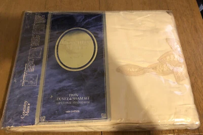 Coventry Manor Chateau Embroidered Ivory Twin Duvet & Sham Set - Image 1 of 4