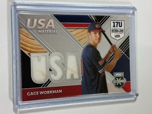 2020 Panini Elite Extra Edition Gage Workman USA Material 17U Relic #USAM-GW - Bild 1 von 2