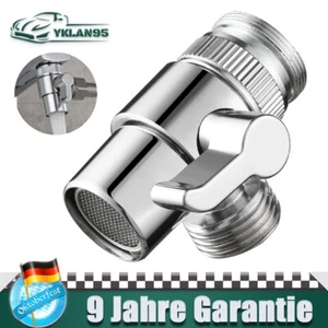 3 Wege Diverter Ventil Messing Wasserhahn Umschaltventil mit M22 zu M24 Adapter - Bild 1 von 9