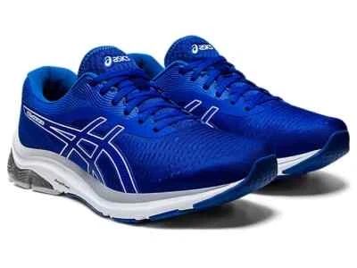 Herren Asics GEL-PULSE 12 Turnschuhe Schuhe Original Blau Neu Größe 14