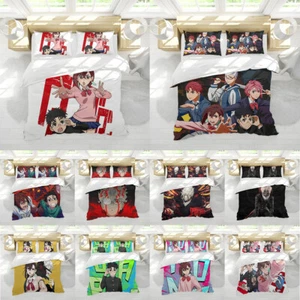 Dandadan Momo Okarun Bedding Set Anime Bedspread Duvet Cover Pillowcases 3-pcs - Picture 1 of 37