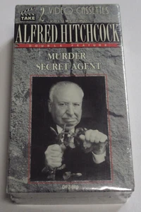 Alfred Hitchcock Murder & Secret Agent Sealed VHS Video Tape Movie Horror - Picture 1 of 2